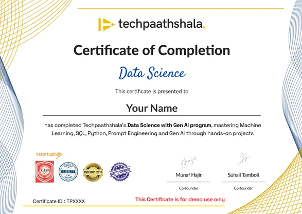 Certificate preview